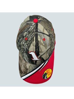 NASCAR #1 Bass Pro Shops Camo Racing Hat Adjustable Chase Authentics Cap